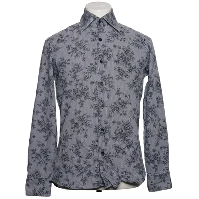 Shirt (Blue, White) from XOOS Cotton