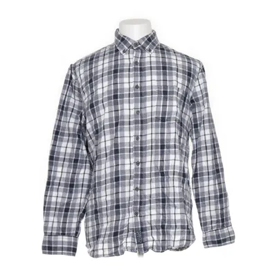 Flanellen overhemd (Blauw, Wit) van Canda C&A Katoen