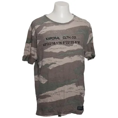 T-shirt (Vert, Beige, Marron) de Kaporal Coton, Lin