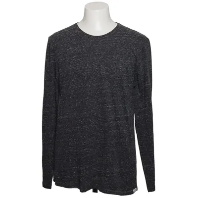 Langærmet t-shirt (Grå) fra Smog Basic Bomuld, Polyester