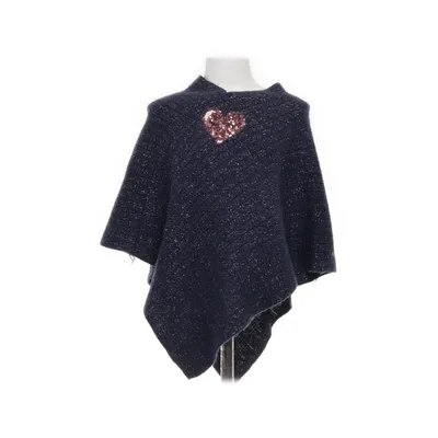 Poncho (Blå, Silverfärgad) från Topolino Akryl, Metallfiber, Polyester