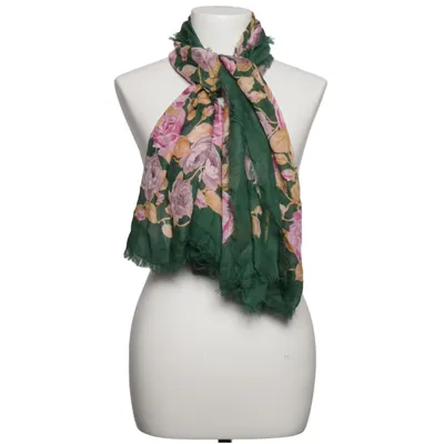 Shawl (Green, Multicolored) from Saint Laurent Cashmere, Modal