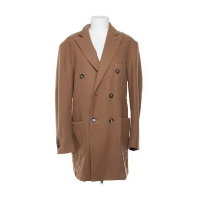 Coat (Brown) from Takeshy Kurosawa Acrylic, Nylon, Viscose, Wool