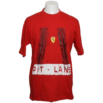 T-shirt (Röd, Svart, Vit) från Ferrari Bomull