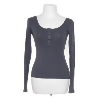 Henley shirt (Gray) from Pieces Elastane, Organic cotton