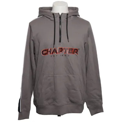 Hættetrøje (Grå, Sort, Hvid) fra Chapter Bomuld, Polyester