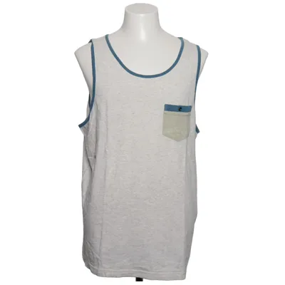 Tank Top (Gray, Blue) from Quiksilver Cotton