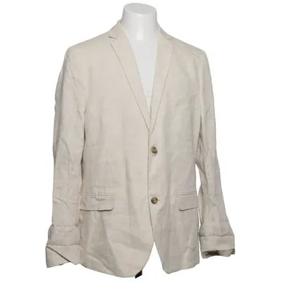 Blazer (Beige) fra H&M Man Linned, Polyester
