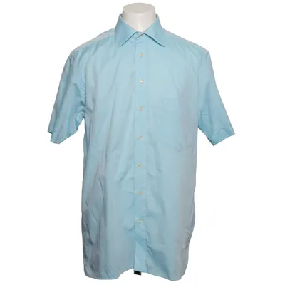 Chemise à manches courtes (Bleu) de Hatico Coton