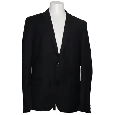 Blazer (Black) from Theo Polyester, Viscose, Wool