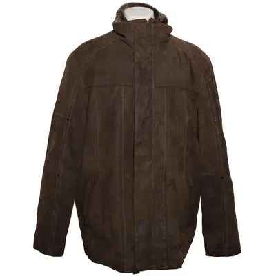 Læderjakke (Brun) fra Canda C&A Læder, Polyester