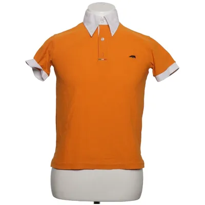 Pikétröja (Orange, Vit) från Equiline Polyamid, Polyester
