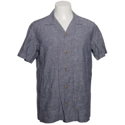 Short sleeve shirt (Blue) from Plectrum by Ben Sherman Cotton, Linen