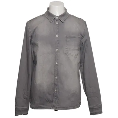 Jeansskjorte (Antim Denim Shirt Ls Grey Um) fra Anti Blue Bomuld, Elastan, Polyester