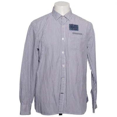 Shirt (Blue, White) from Napapijri Cotton