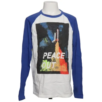 Long sleeve T-shirt (Blue, White, Multicolored) from Gap Kids Cotton