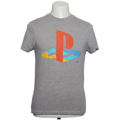 T-shirt (Grå, Flerfarvet) fra Playstation Bomuld, Polyester