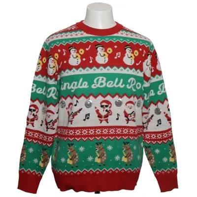 Julesweater (Rød, Grøn, Hvid) fra Anko Akryl