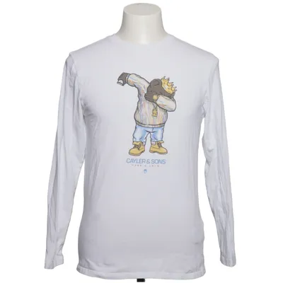 T-shirt à manches longues (Blanc) de Cayler & Sons Coton, Élasthane