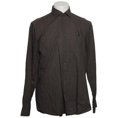 Shirt (Bruin, Blauw) van Lerros Katoen