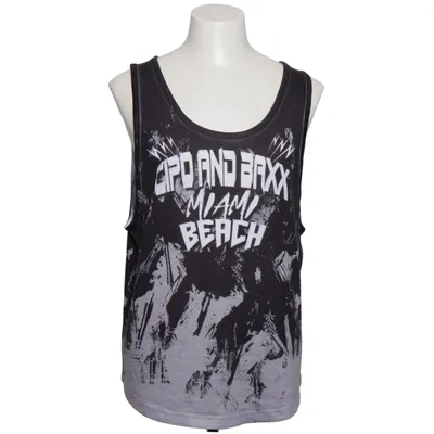 Tank Top (Black, Gray, White) from Cipo & Baxx Cotton, Polyester