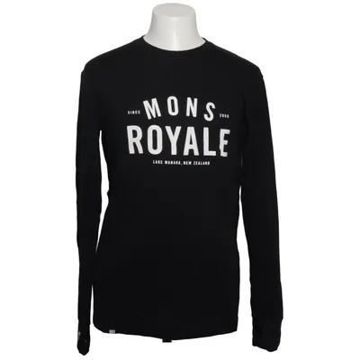 T-shirt à manches longues (Noir) de Mons Royale Laine de mouton