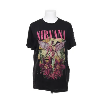 T-shirt (Svart, Flerfärgad) från Nirvana Bambu, Bomull