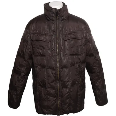 Down jacket (Gray) from Maul Down, Feather, Polyamide, Polyester