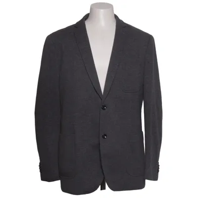 Blazer (Gray) from Jean Carriére Cotton, Polyester, Viscose
