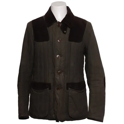Jacket (Green, Brown) from Barbour Cotton, Leather, Polyester