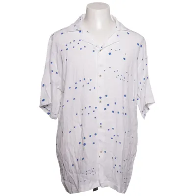 Short sleeve shirt (White, Blue) from Cleptomanicx Viscose
