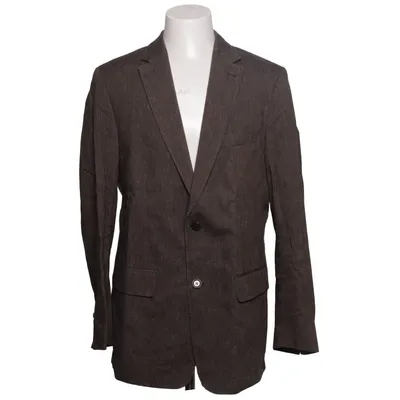 Blazer (Brown) from Mario Barutti Cotton, Elastane, Linen, Viscose