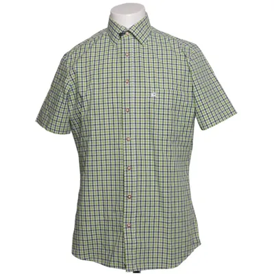 Kortærmet skjorte (Grøn, Blå, Hvid) fra Os Trachten Bomuld, Polyester
