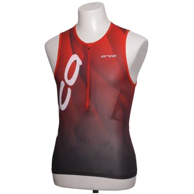 Cykeltrøje (Rød, Sort) fra Orca Elastan, Polyester
