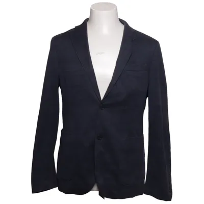 Blazer (Blue) from Uniqlo Cotton, Polyester