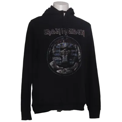 Hoodie (Black) from Iron Maiden Cotton, Polyester