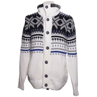 Cardigan (Hvid, Sort, Blå) fra Carisma Akryl