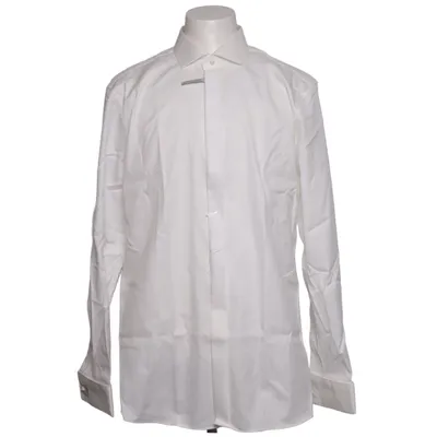 Shirt (Wit) van Kuhn Maßkonfektion Katoen