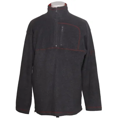 Fleecetröja (Grå, Röd) från Kings Polyester