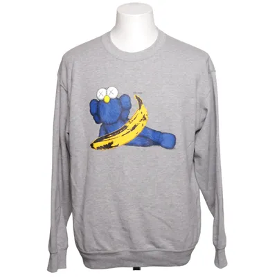 Sweatshirt (Grå, Blå, Gul) fra Uniqlo x UT Bomuld, Polyester