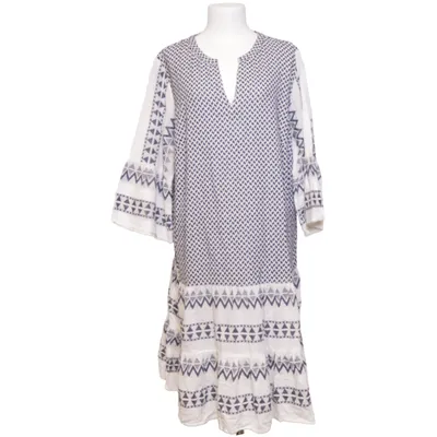 Dress (Blue, White) from Essentials Cotton