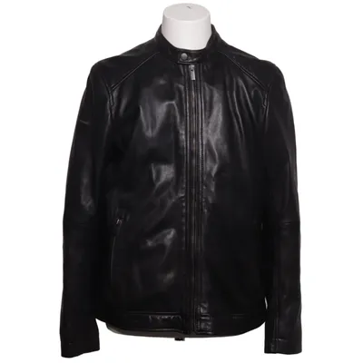 Leather jacket (Black) from Superdry Premium Leather, Polyester