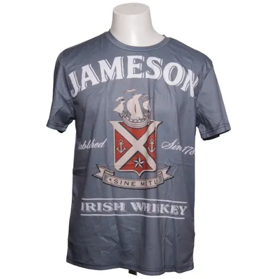 T-shirt (Grijs) van Jameson Elastaan, Polyester