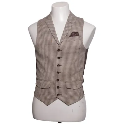Suit vest (Beige, Brown, Black) from Bertoni Elastane, Polyester, Wool