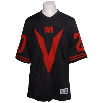 Football jersey (Black, Red) from Zay Clothing Polyester