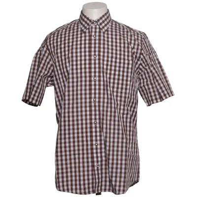 Korte mouwen shirt (Bruin, Wit) van Arido Katoen