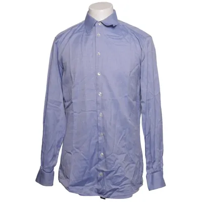 Shirt (Blauw) van Kuhn Maßkonfektion Katoen