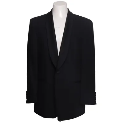 Smoking blazer (Zwart) van Masterhand Wol