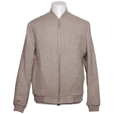 Bomber jacket (Beige) from Topman Acrylic, Polyamide, Polyester, Wool