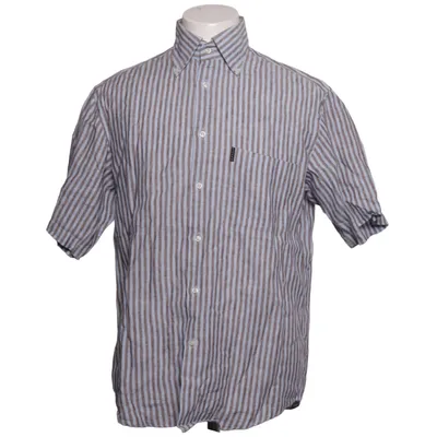 Korte mouwen shirt (Blauw, Bruin) van Kitaro Men Katoen